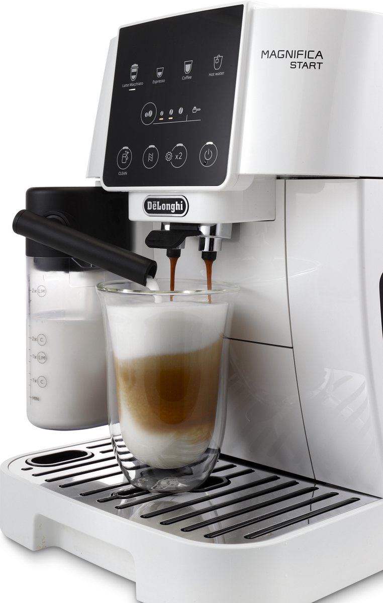 Afbeelding 2 van De’Longhi Magnifica Start ECAM220.61.W - Volautomatische espressomachine - Wit