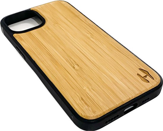 Hoentjen Creatie, coque TPU en bois - iPhone 13 Bamboe