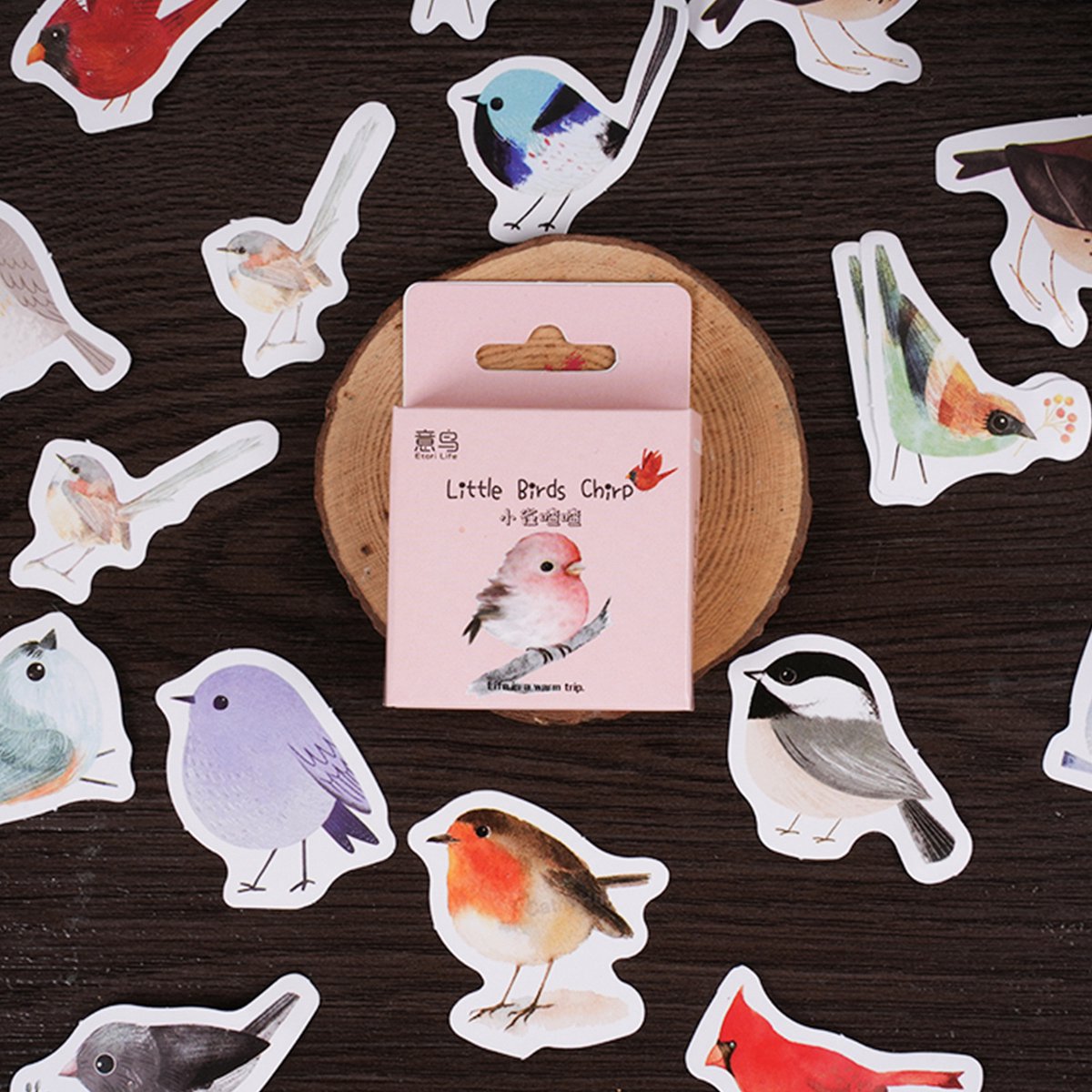 Bullet Journal Stickers - Little Birds - 46 stuks - Planner Agenda Stickers - Vogel Stickers - Bird Sticker Scrapbook stickers - Bujo stickers - Stickers volwassenen en kinderen — afbeelding 3