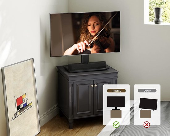 FITUEYES Support TV sur Pied pour Ecran de 50 à 85 Pouces LED LCD Plasma  Support