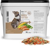 ReaVET - Natuurlijk voer voor Konijnen, Cavia's, Chinchilla's en Hamsters - Met belangrijke, natuurlijke voedingsstoffen - Gezond knabbelplezier voor je huisdier - 4.5 kg