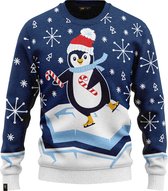 Pull JAP Wrong Christmas - Skateguin - Cadeau Noël - Pour enfant - Noël - 9/10 ans - Blauw