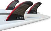 Otrix Carbon Fiber Thruster Surfboard Vinnen/Fins - Futures Fin Systeem – Maat L