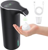 Distributeur de savon automatique de Luxe - Rechargeable - Avec capteur - 450 ml - Zwart - Distributeur de mousse - Distributeur de savon - Distributeur de savon