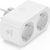 Woox R6153 dubbele smart stekker - wifi stekker met twee stopcontacten