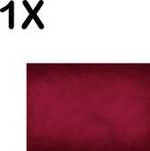 BWK Textiele Placemat - Rode Vegen Achtergrond - Set van 1 Placemats - 35x25 cm - Polyester Stof - Afneembaar
