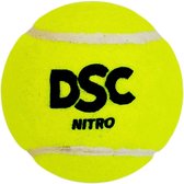 DSC Tennisbal Nitro Heavy (Pak van 6) | Kleur: Geel | Standaardformaat | Voor Heren en Jongens | Materiaal: Rubber | Zware Massieve Kern | Premium Buitenvilt