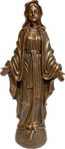 Kersthuisjebestellen - Maria beeld staand - H=39cm - Bronskleurig