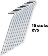 Tentharingen - Zilver - 17cm - RVS - Extra Stevig - 10 stuks