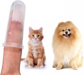 CHPN - Tandenborstel voor Honden & Katten - Hondentandenborstel - Kattentandenborstel - Universele Tandenborstel - Vingertandenborstel - Perfect voor Huisdieren"