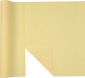 Tafelloper 3 in 1 Airlaid pastel gele afscheurbaar 3 stuks - Totale lengte 14.4m - Effen kleuren tafellopers - Feestartikelen - Themafeestversiering