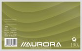 Aurora - MAXI PACK - 10 x Systeemkaarten (wit): Formaat 200x125mm - Gelijnd (6mm) - 100 vel - 190gr karton.