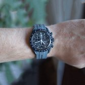MoonSwatch horlogebandje - Grijs Zwart Accent