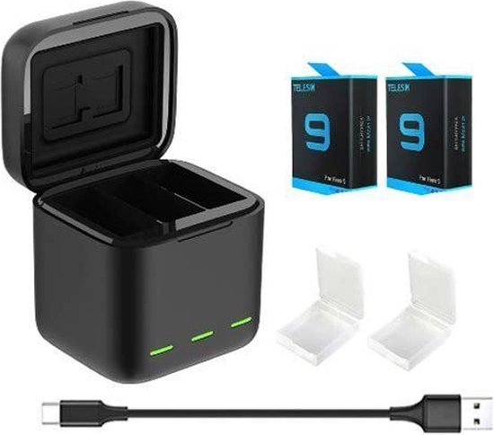 Custodia Di Ricarica Telesin Pocket Per GoPro 9/10/11/12 - Batteria Portatile - 3