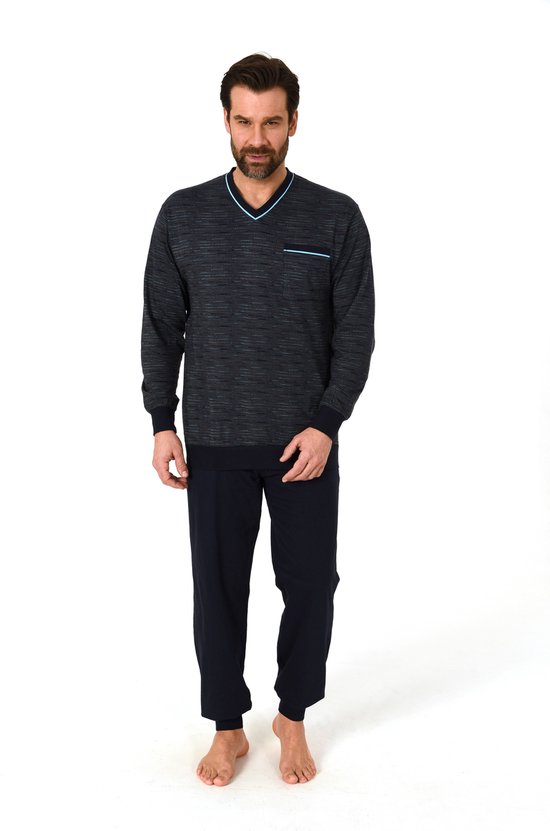 Normann heren pyjama Trend 69644 - Blauw - XL/54