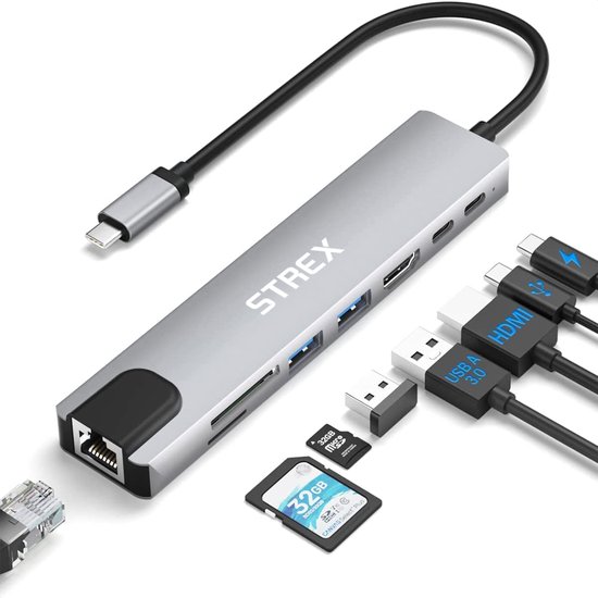 Strex 8 in 1 USB C Hub