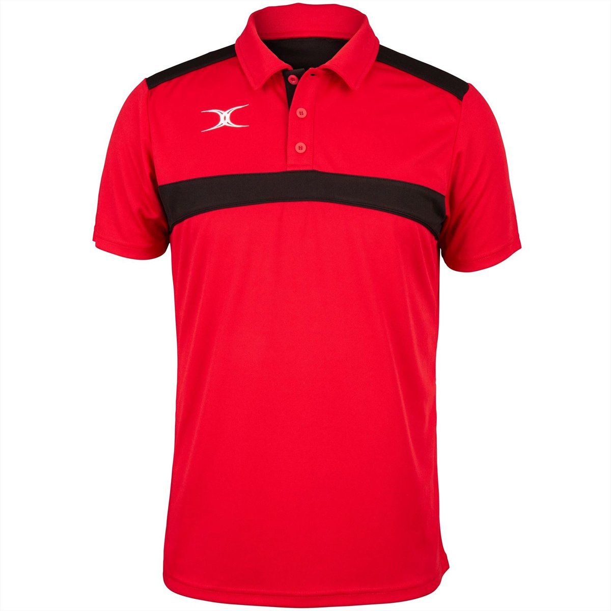 Gilbert Photon Polo Snr Rood / Zwart - Extra Large