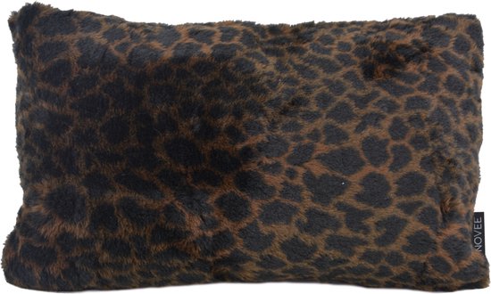Sierkussen Hairy Leopard Brown | 30 x 50 cm | Polyester / Imitatiebont