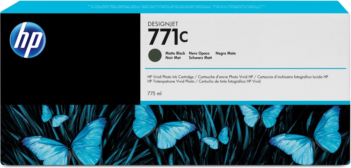 HP 771C - Inktcartridge / Mat Zwart / 775 ml (B6Y07A)