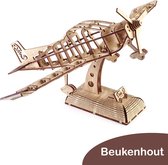 Tree D Puzzle Vliegtuig - Beukenhouten Vliegtuig Model Kit - Vliegtuig 3D Puzzels voor Volwassenen en Kinderen - 3D Puzzel Model Kits voor Volwassenen – Breinbreker