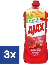 Ajax Fête Des Fleurs Klaprozenveld Allesreiniger - 3 x 1.25 l