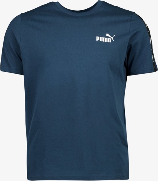 Puma Power Tape heren T-shirt donkerblauw