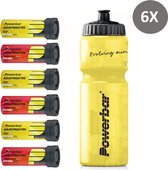 Powerbar Sportdrank Electrolyte Tabs - Lemon Tonic (3x) & Pink Grapefruit (3x) - Met 5 Elektrolyten - Met cafeïne - 6 x 10 tabletten (inclusief GRATIS PowerBar bidon)