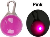 CHPN - Halsband lampje - Lampje voor aan halsband - Honden lampje - Hond zichtbaar in donker - LED- Lampje - Halsbandverlichting - Roze