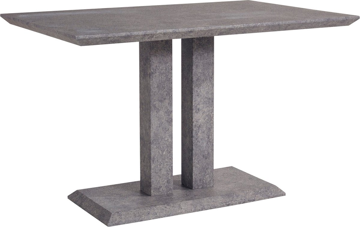 Notio Living Malin|Tafel 120 cm Beton Look Grijs