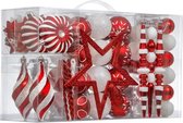 WONDERFUL CHRISTMAS® - Boules de Noël - Set de 100 pièces - Décorations de Noël - Décorations d'arbre de Noël - Ornements de Noël