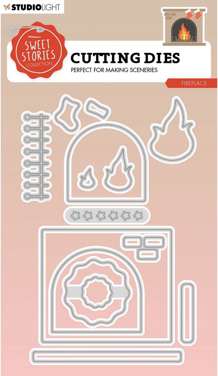 Studio Light • Sweet Stories Cutting Die Fireplace
