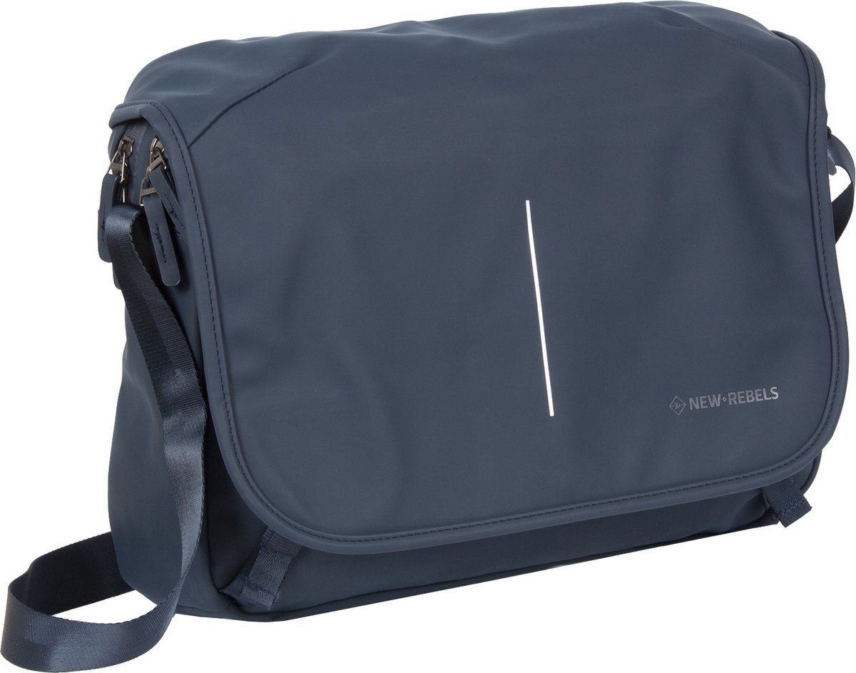 New Rebels ® William - Computer Schoudertas - Navy Blauw 10L - Waterafstotend