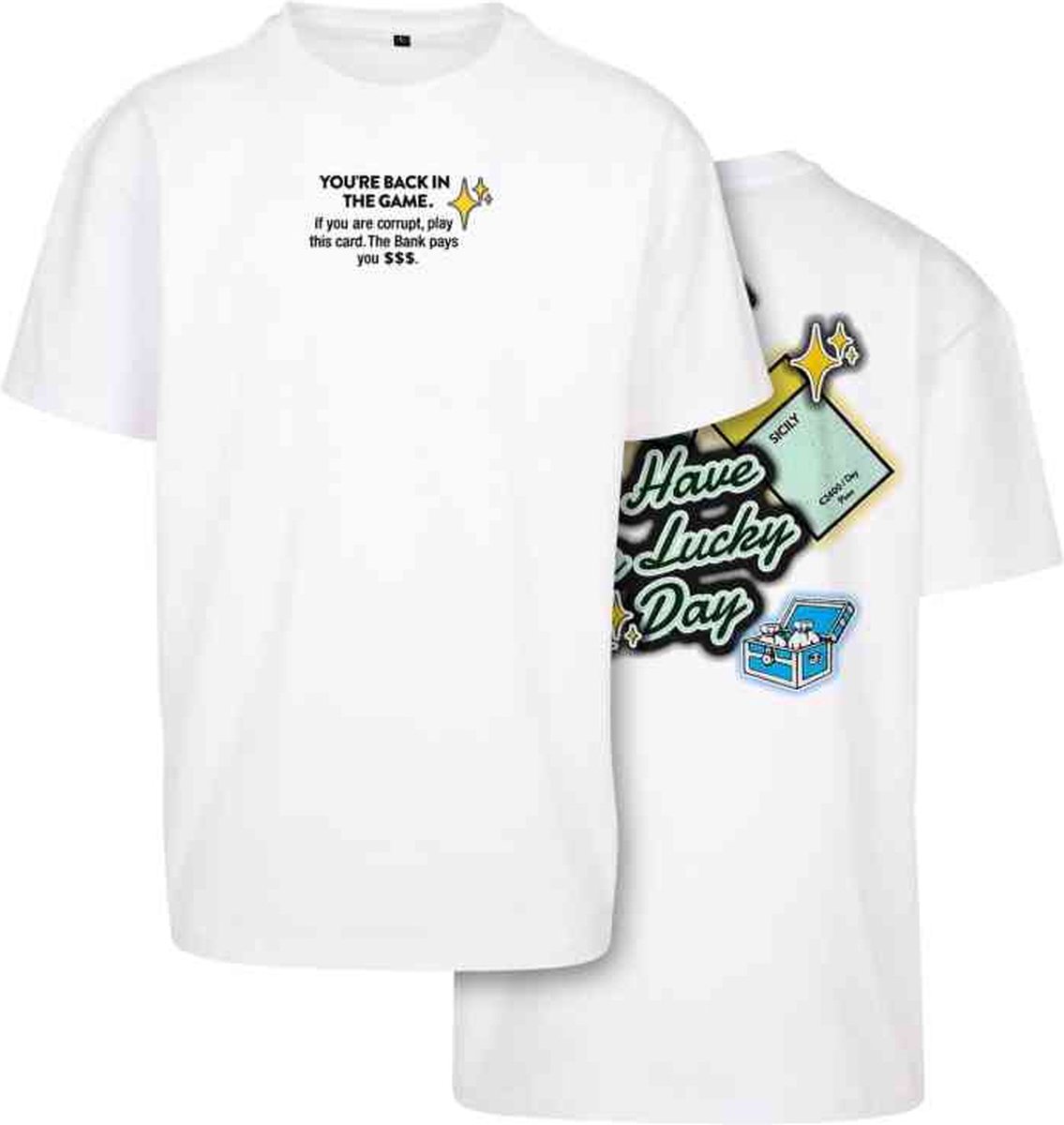 Mister Tee Intepol Oversize Heren Tshirt XXL Zwart