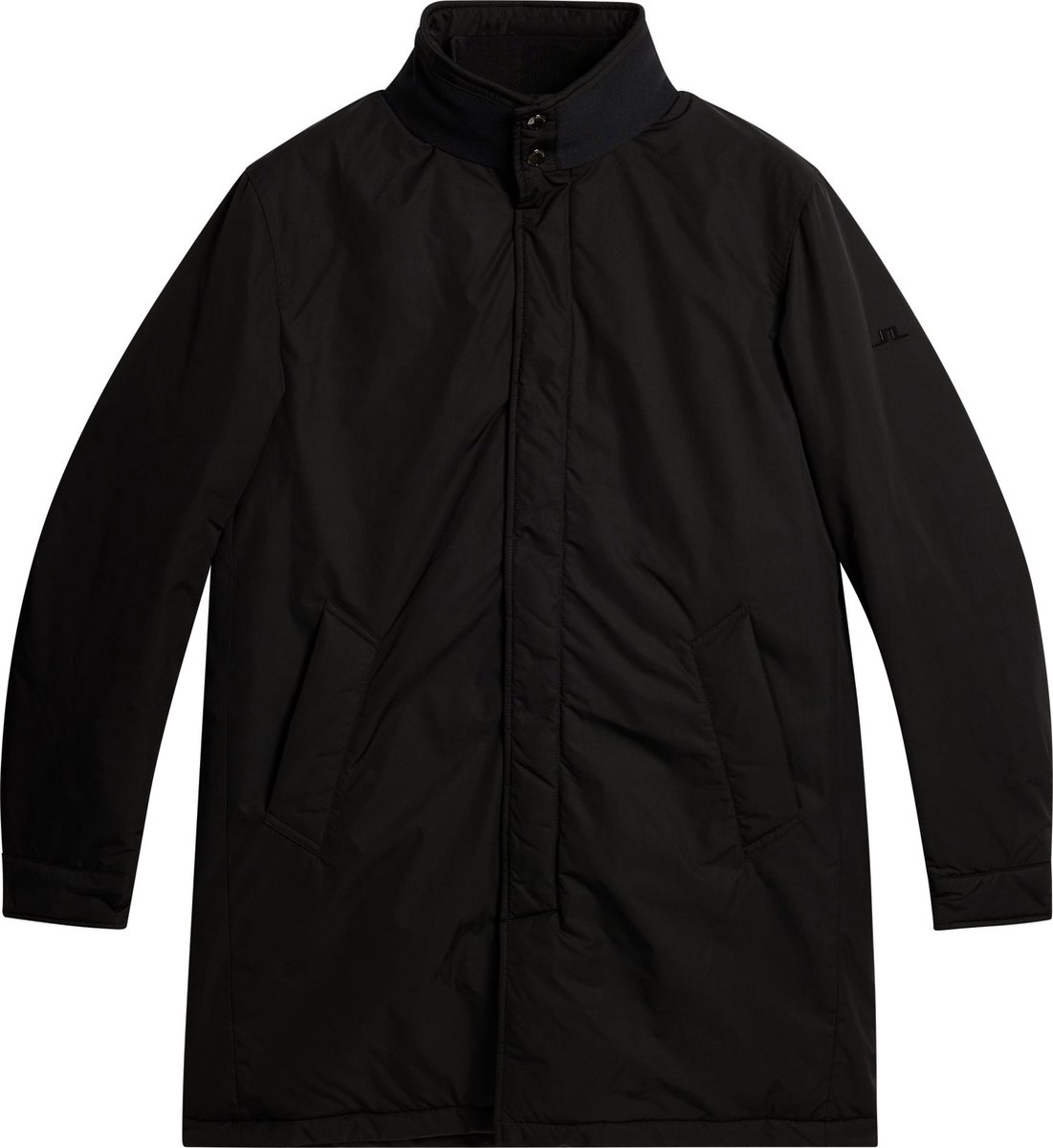 J. Lindeberg Heren Hollis Padded Coat Black - Winterjas Voor Heren - Zwart - L