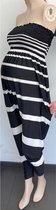 AVISHAG ARBEL MYKONOS JUMPSUIT BLACK & WHITE STRIPES MAAT S