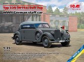 1:35 ICM 35542 Mercedes-Benz Typ 320 (W142) Soft Top - WWII German staff car Plastic Modelbouwpakket