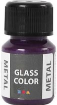 Glasverf - Porseleinverf - Verf Voor Porselein En Glas - Paars - Metallic - Glass Color Metal - Creotime - 30ml