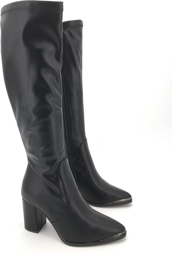 Smile Favorites® Dames Laarzen - Zwart - Imitatieleer - Maat 37 -