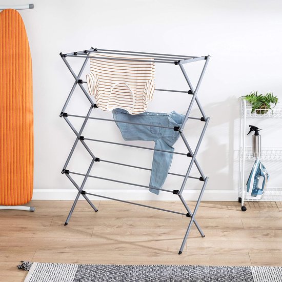 Opvouwbaar droogrek kan hoek opvouwbare stretch met haak balkon