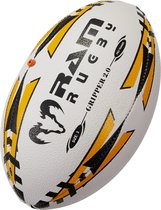 RAM Rugby Gripper 2.0 Pro Trainer Bal Bundel - 30 x ballen en 2x tas - Nr. 1 Rugby Brand in Europa - Ontworpen in Engeland - Perfecte vorm en Duurzaam - Maat 5, Kleur: Rood, Tas: Breathable RAM® Engeland - Uniek 3d Grip techn. Prof.