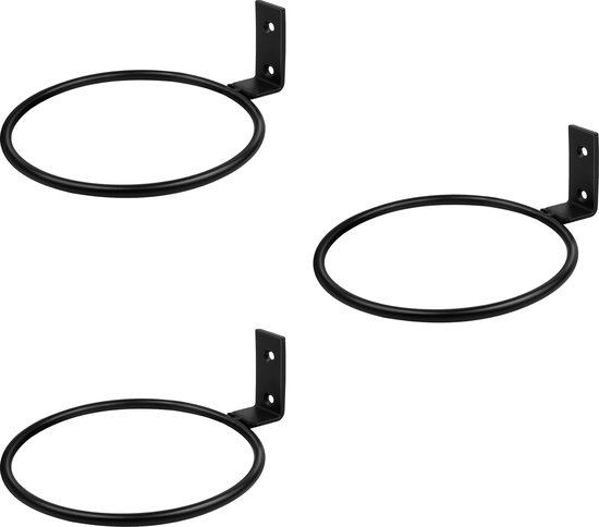 thumbnail: DragonX2 2 Stuks Metalen Plantenhangers - Vogel Design, Zwart, 20 Cm - Max. 20 Kg - Voor Bloempotten & Decoratie