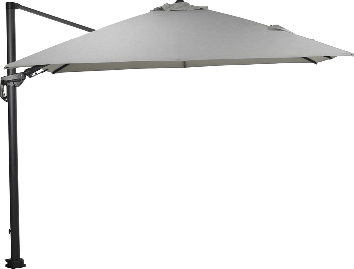 Garden Impressions Zweefparasol Hawaii Deluxe 300x300 - donker grijs - zand