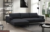 Bol.com hoekbank hero- zwart- waterafstotende stof- verstelbare zitdieptes- Hoeksalon lounge links aanbieding