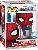 Funko Pop! Marvel Captain America : Civil War – Spider-Man construit une scène #1151