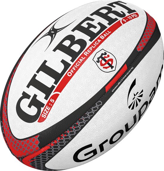 Ballon Rugby Gilbert Replica Stade Toulouse - Mini Ballon 15 cm | bol