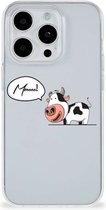 Foto hoesje Geschikt voor iPhone 15 Pro Telefoon Hoesje Gepersonaliseerd Cadeau Cow