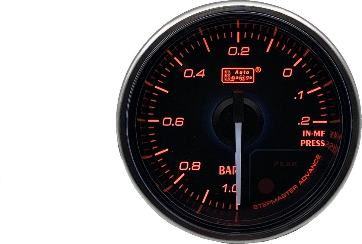 Vacuum Meter Zwart 52mm premium