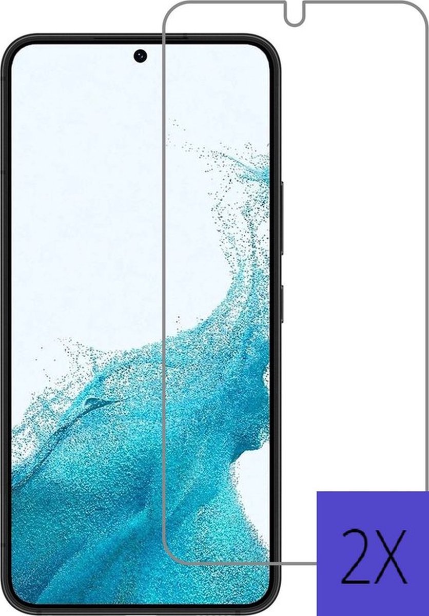 Screenprotector Samsung Galaxy S22+ Screenprotector- Tempered Glass - Beschermglas - 2X
