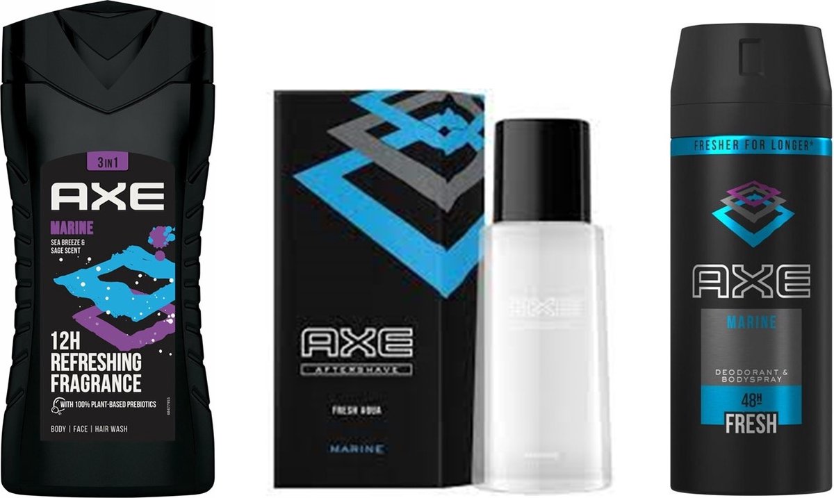 AXE Marine SET After Shave / Deo Spray / Douchegel