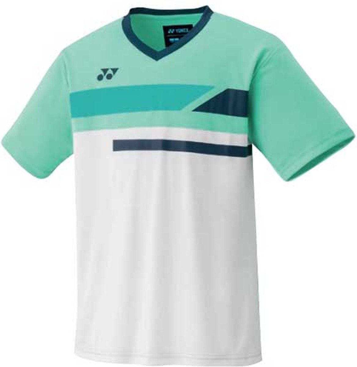 Yonex Team Korte Mouw Poloshirt Groen,Wit 130 cm Jongen